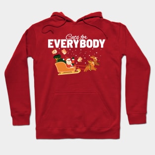 Cats for Every Body - Funny Santa and Cats Hoodie